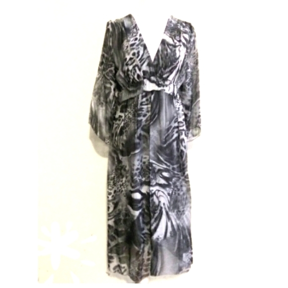 Italian LOLA Dress Black And Grey - Picture 1 of 9